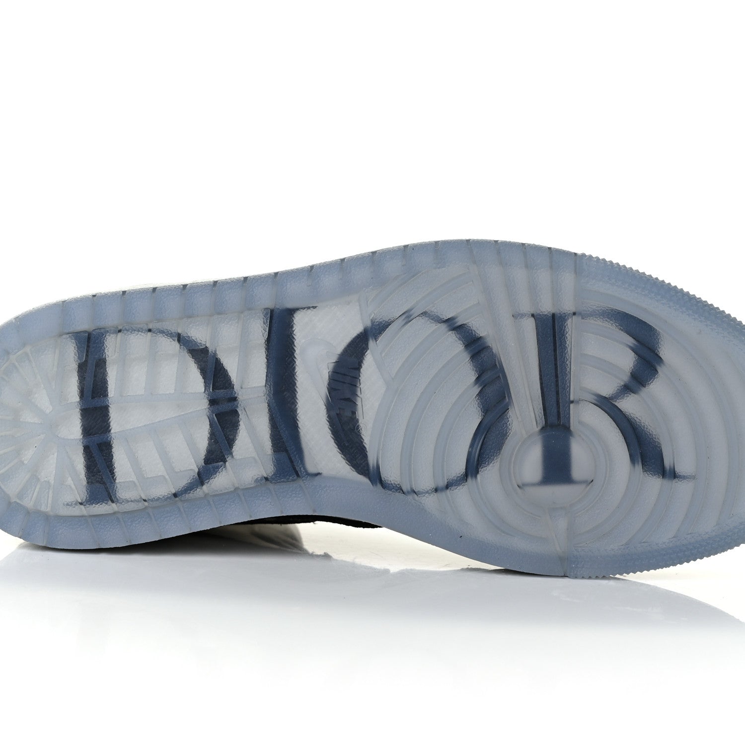 Christian Dior X NIKE AIR JORDAN Calfskin Mens Oblique High Sneakers 38.5 Beige White 6 of 12