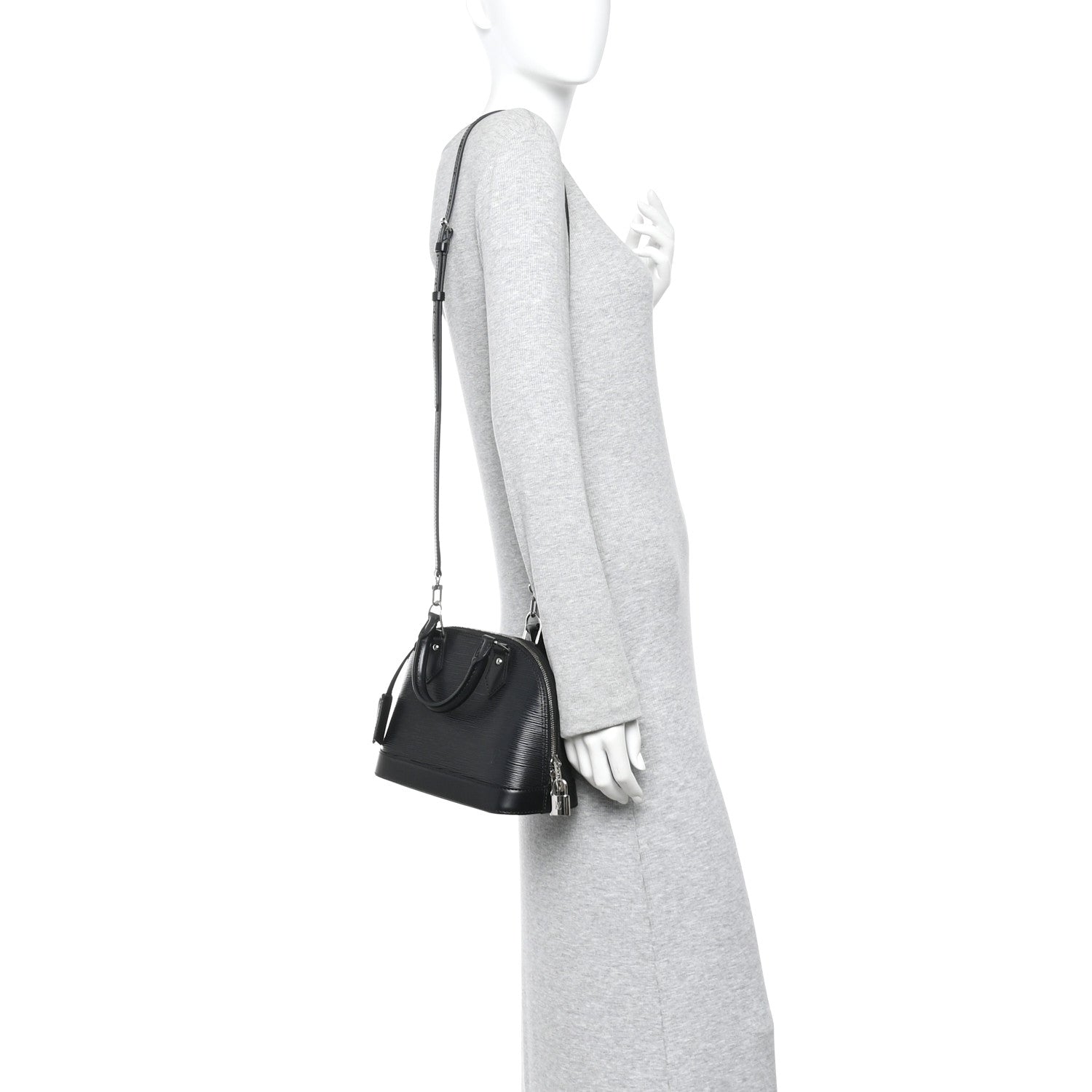 Louis Vuitton Epi Alma BB Black 2 of 9