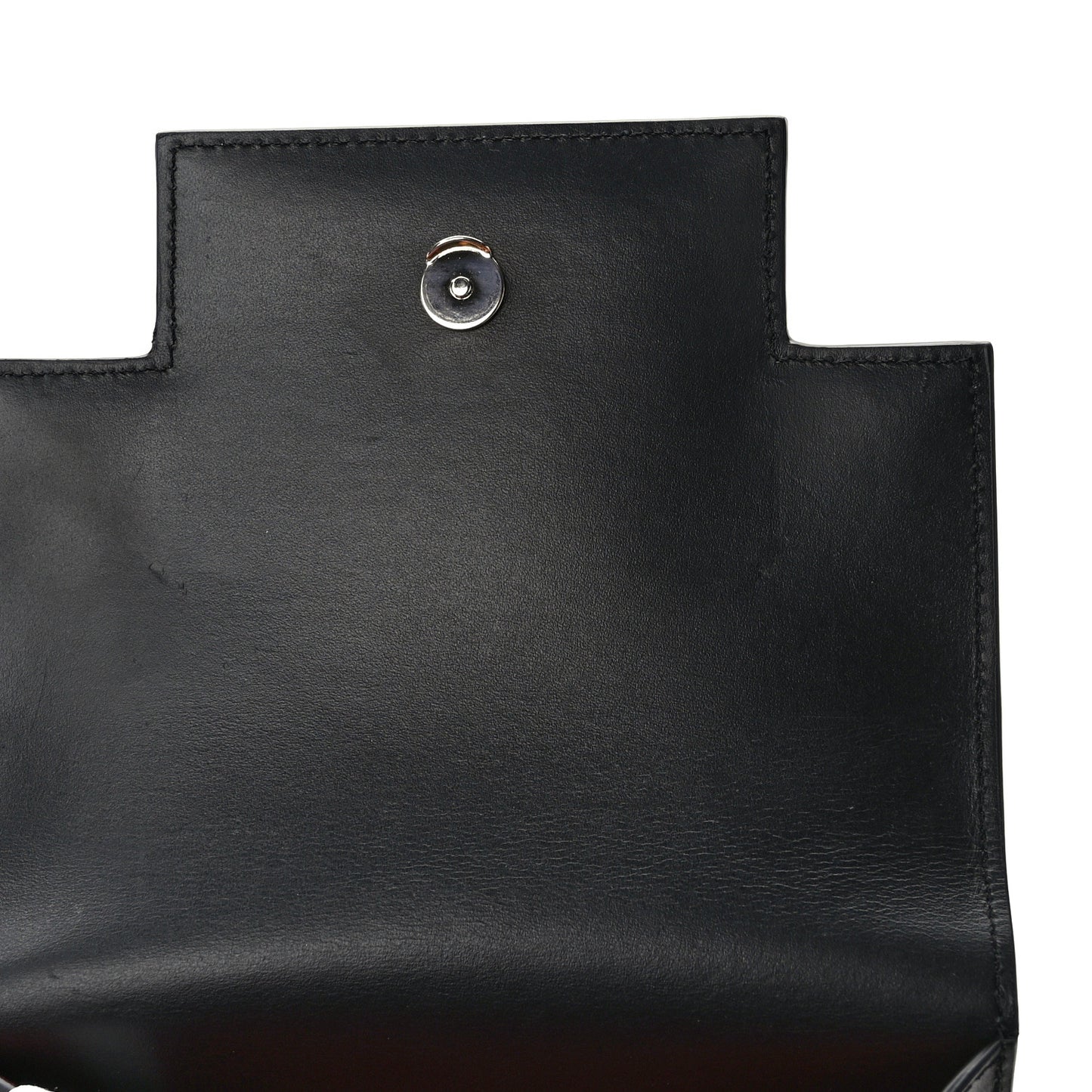Calfskin 3D Nail Logo Shoulder Bag Black