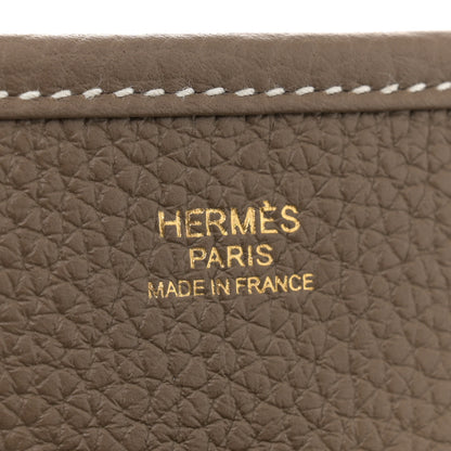 Hermes Taurillon Clemence EVELYNE III PM Etoupe 6 of 10