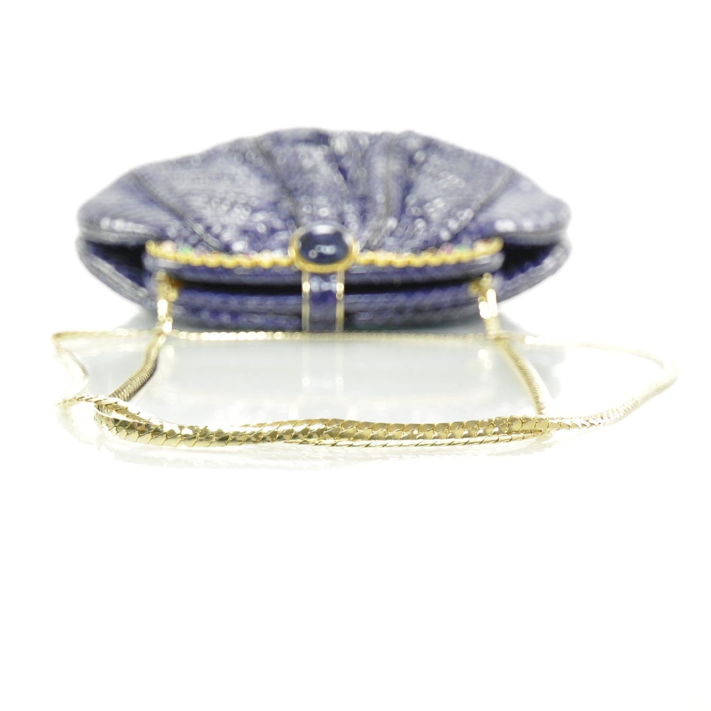 Snakeskin Evening Bag Purple