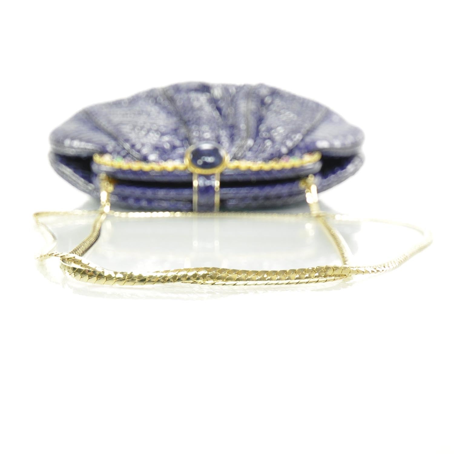 Judith Leiber Snakeskin Evening Bag Purple 5 of 7