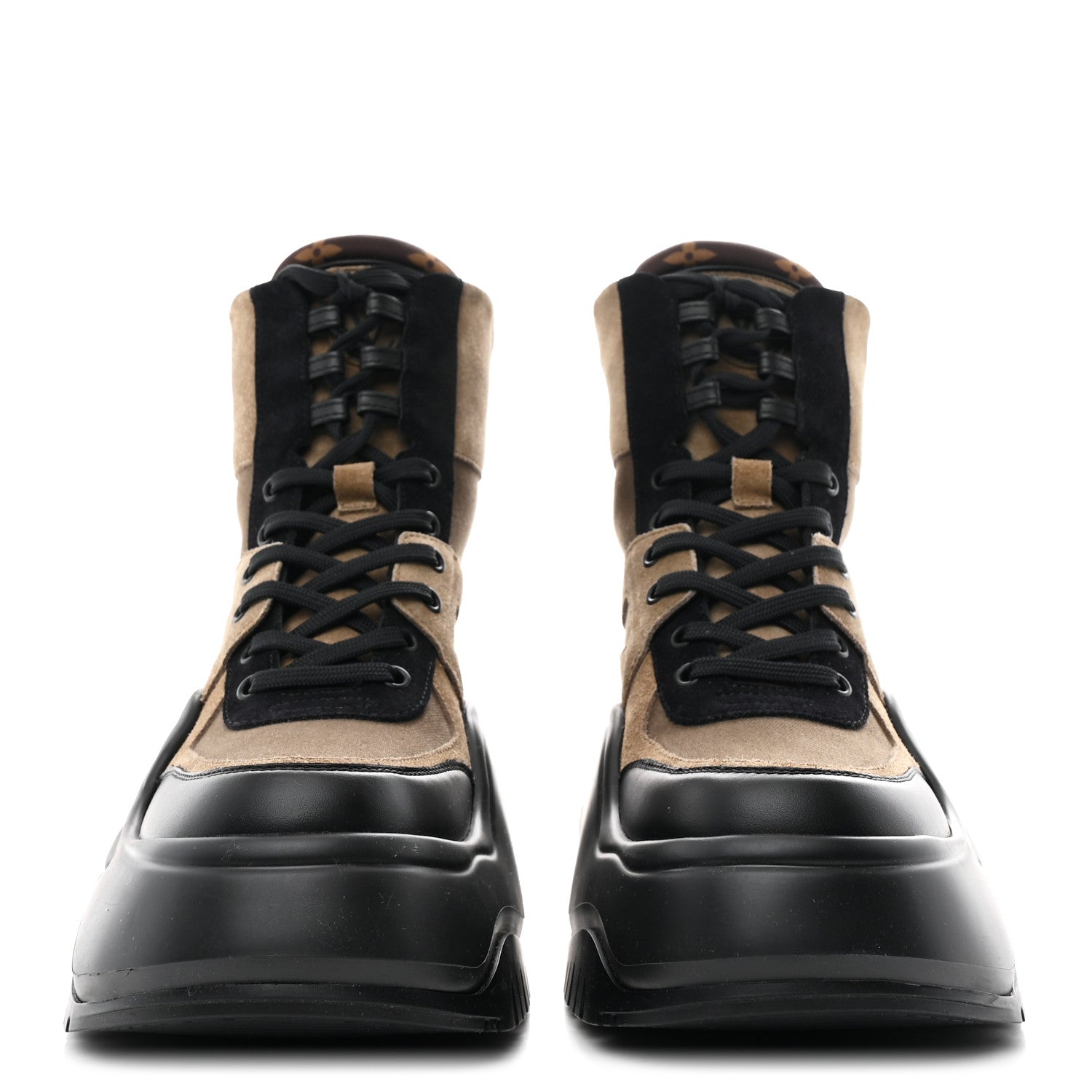 Louis Vuitton Suede Calfskin Monogram LV Archlight 2.0 Platform Ankle Boots 38 Kaki 3 of 11