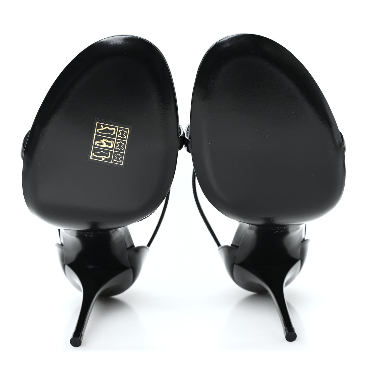 Patent Cassandra 100 Ankle Strap Sandals 39 Black