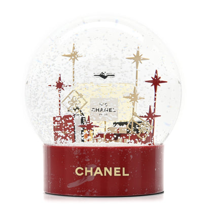 Chanel Glass N°5 Perfume Bottle Snow Globe Red 2 of 6