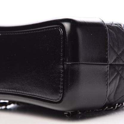 Chanel Aged Calfskin Quilted Small Gabrielle Backpack Black 9 of 11