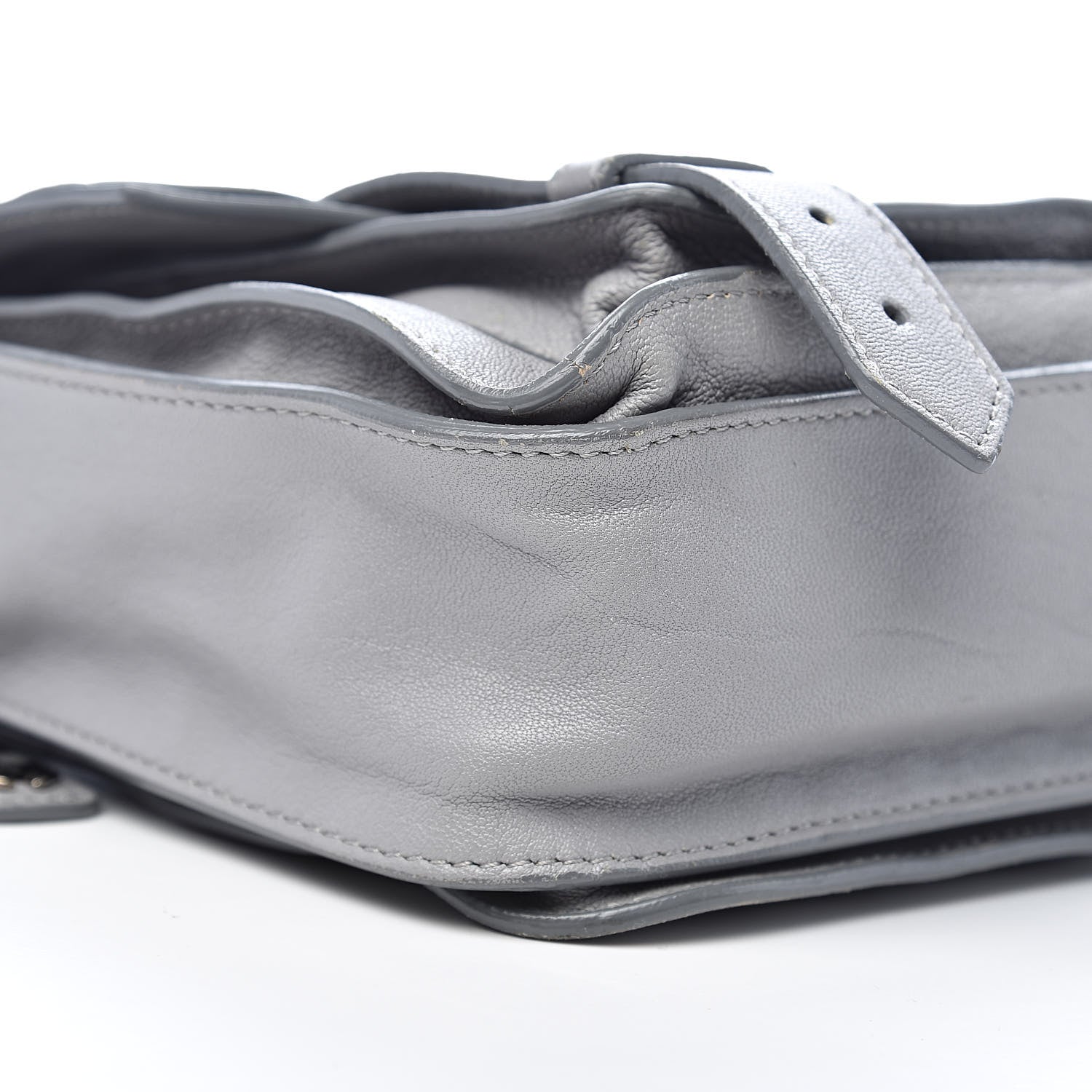Proenza Schouler Lambskin PS1 Mini Pouch Messenger Concrete Grey 14 of 16