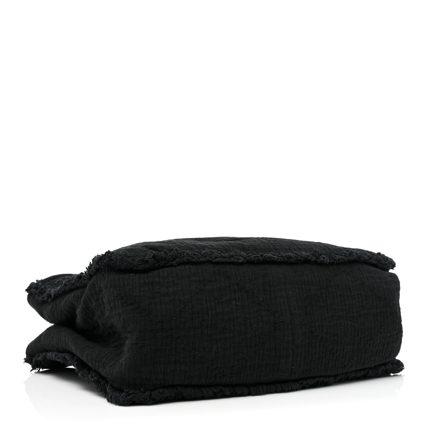 Canvas Large Double Face Shopping Tote Black