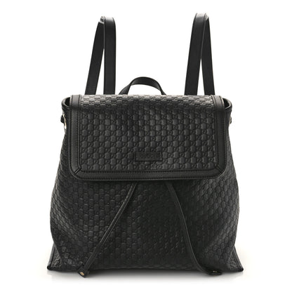 Gucci Microguccissima Drawstring Backpack Black 1 of 9