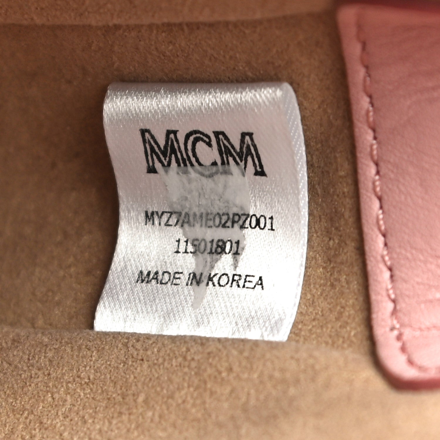MCM Visetos Medium Millie Zip Crossbody Bag Soft Pink 7 of 10