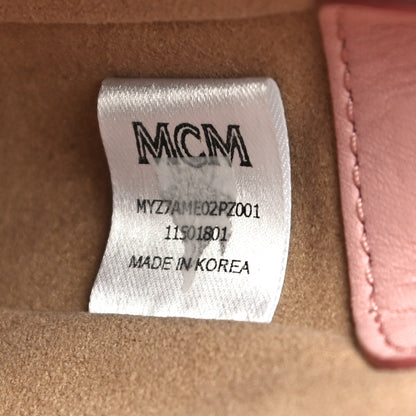 MCM Visetos Medium Millie Zip Crossbody Bag Soft Pink 7 of 10