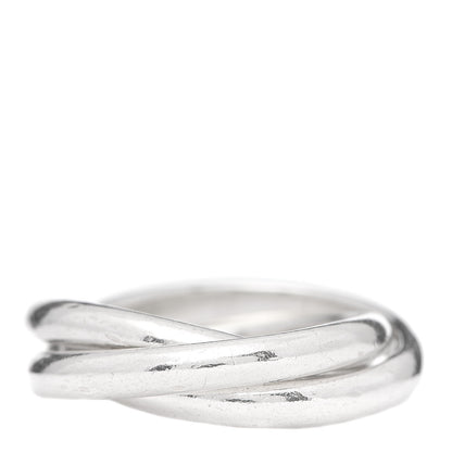 Tiffany Sterling Silver Interlocking Ring 52 6 1 of 4