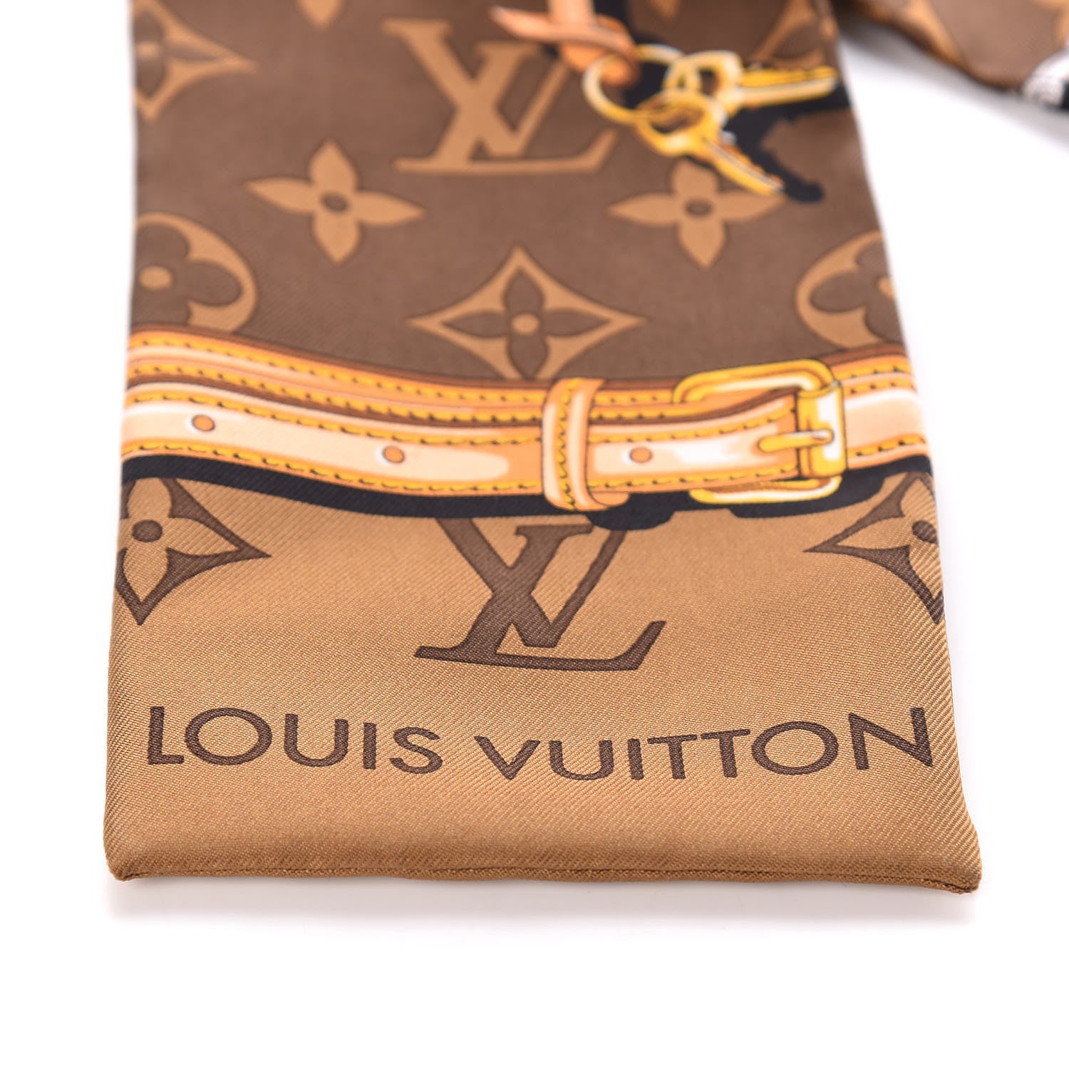 Louis Vuitton Silk Monogram Confidential Bandeau Brown 5 of 5