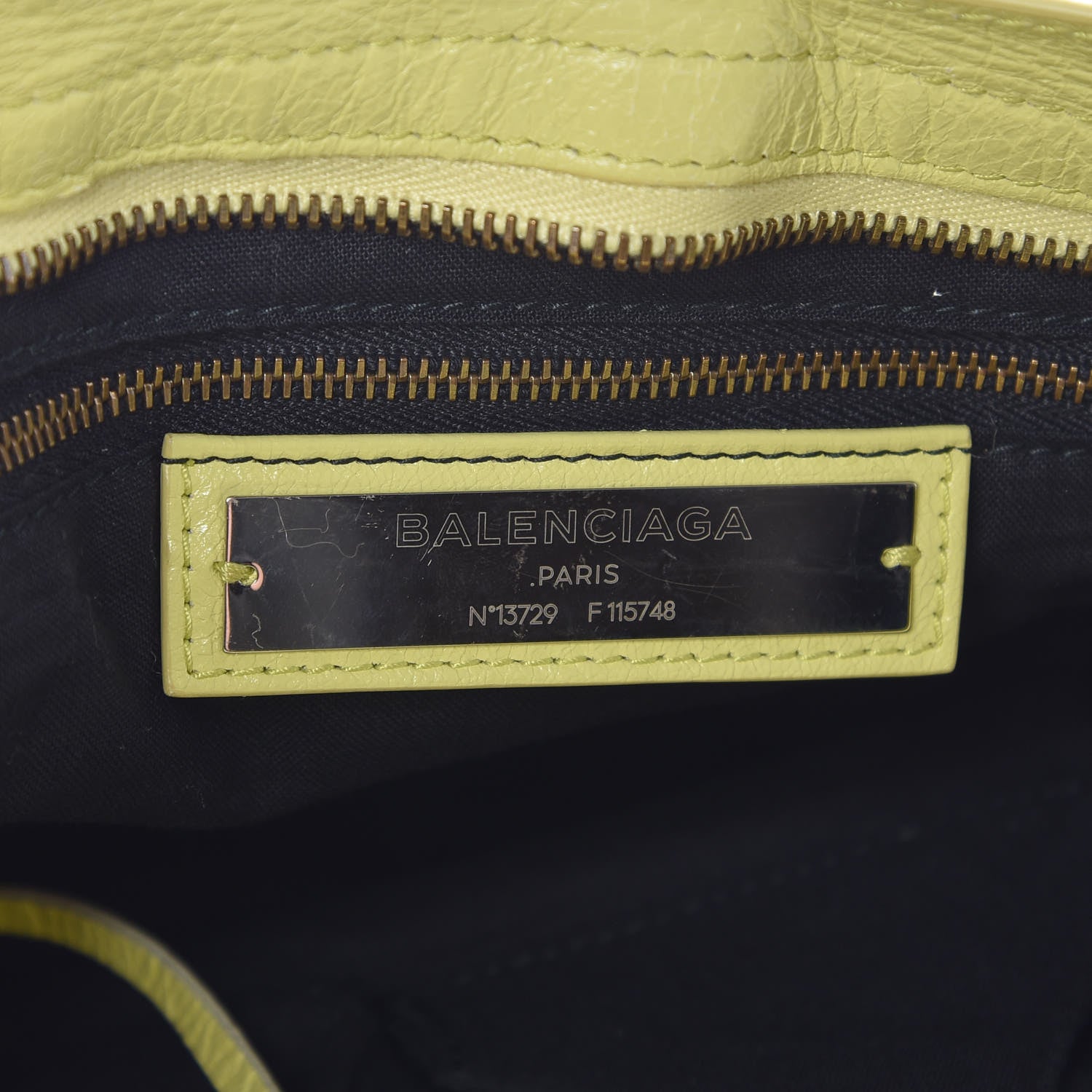 Balenciaga Agneau Classic Hardware City Jaune Citronnade 6 of 11