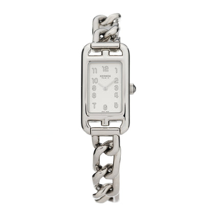 Hermes Stainless Steel 17mm Nantucket Quartz Watch 1 of 5