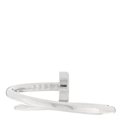 Cartier 18K White Gold Small Juste Un Clou Ring 54 7 3 of 5