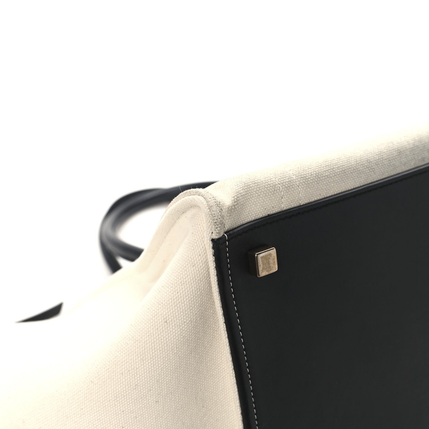 Cotton Canvas Medium Phantom Luggage White