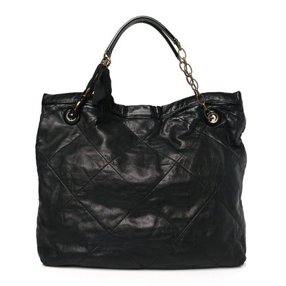 Lanvin Lambskin Quilted Amalia Cabas Tote Black 1 of 9