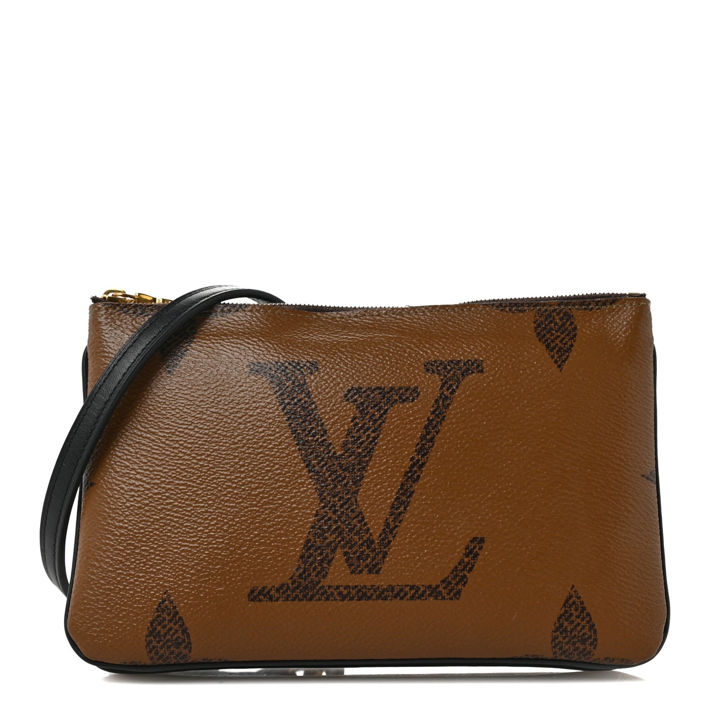 Reverse Monogram Giant Double Zip Pochette
