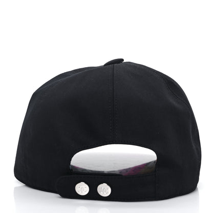 Chanel Cotton Sequin CC Cap Hat Black 4 of 7