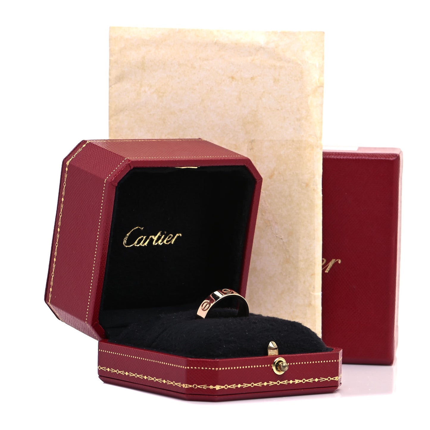 18K Pink Gold 5.5mm LOVE Ring 60 9