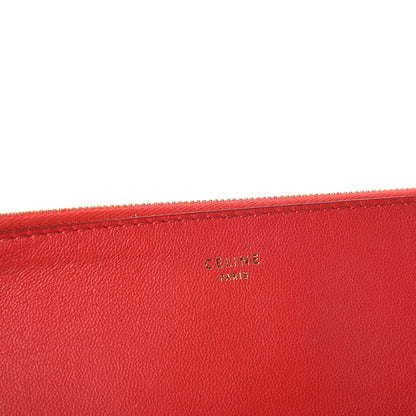 Celine Lambskin Bi-Color Solo Clutch Pouch Raspberry Butter 6 of 8