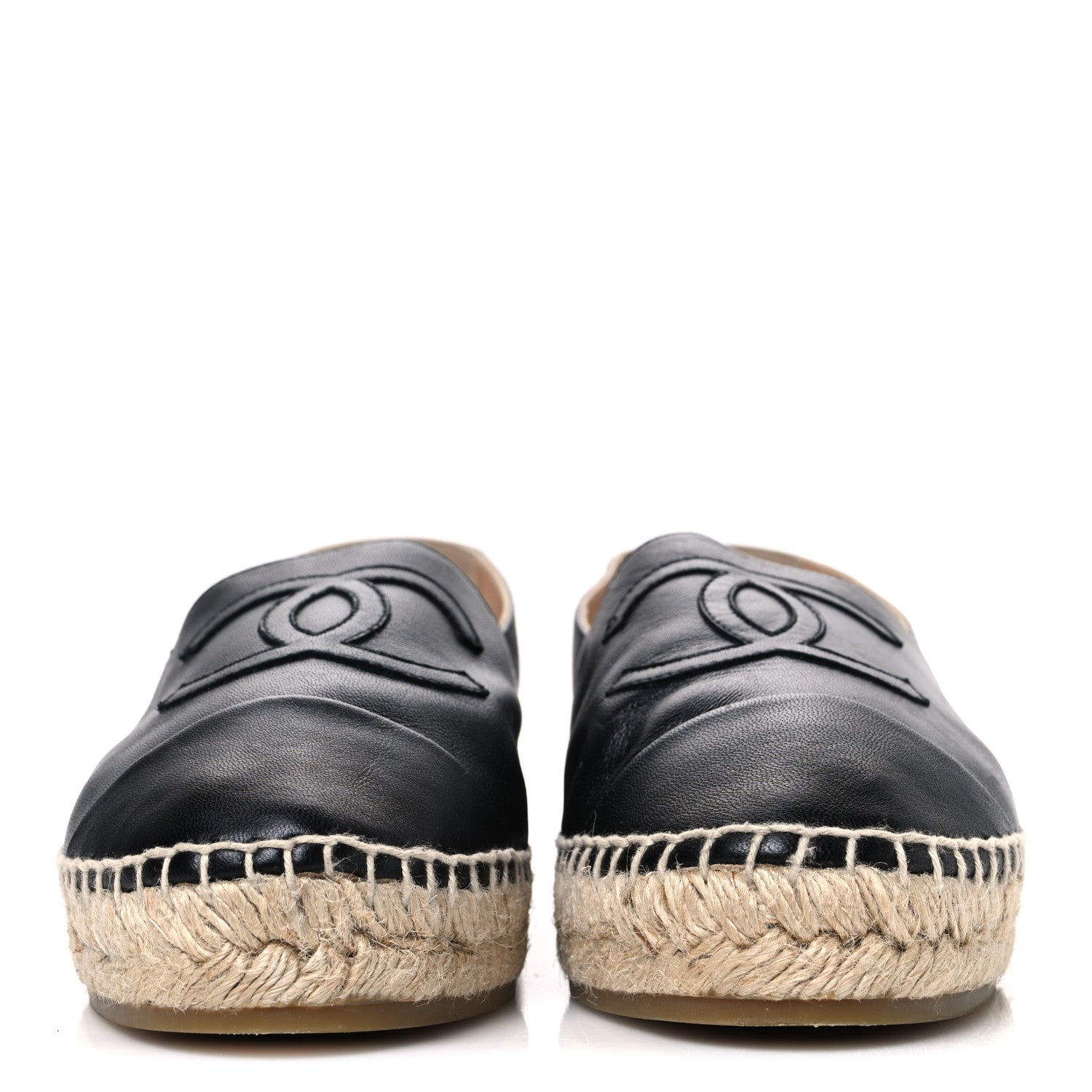 Chanel Lambskin CC Espadrilles 40 Black 3 of 11