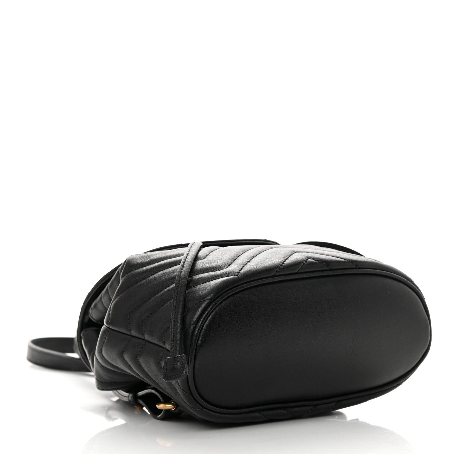 Gucci Calfskin Matelasse GG Marmont Flap Backpack Black 4 of 14