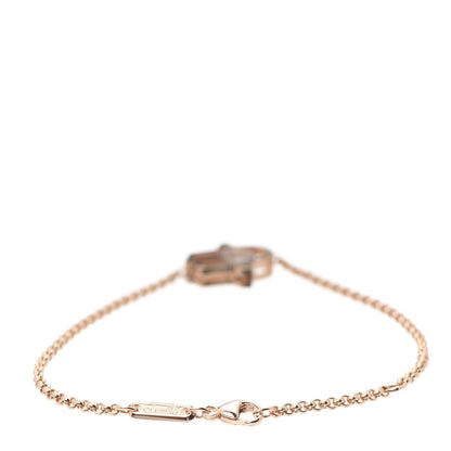 Chopard 18K Rose Gold Diamond Happy Diamonds Good Luck Charm Hamsa Bracelet 3 of 6