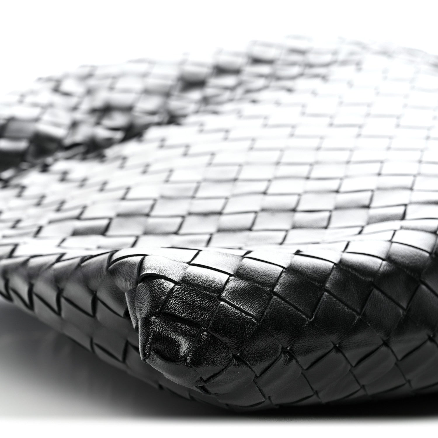 Bottega Veneta Calfskin Intrecciato Large Hop Black Black 9 of 10