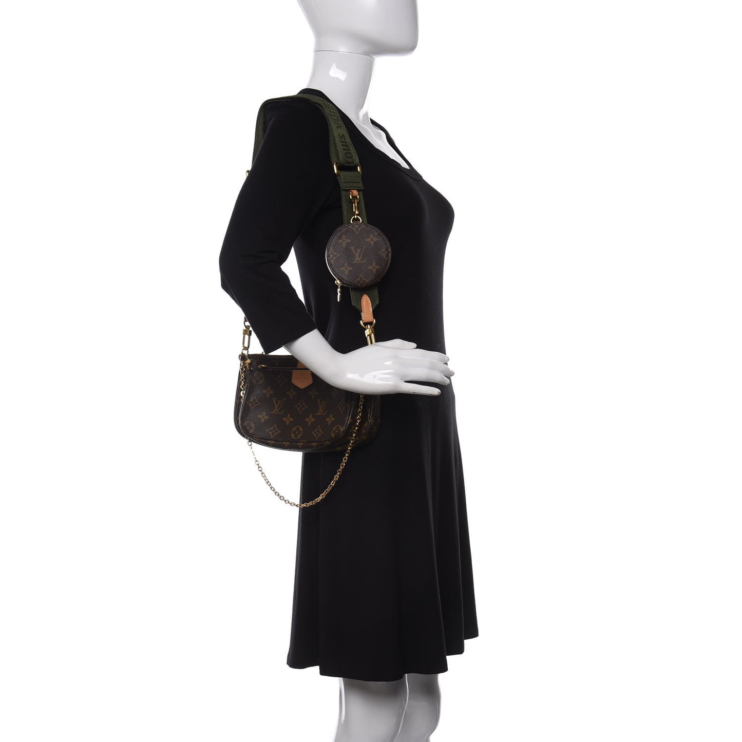 Monogram Multi Pochette Accessories Kaki