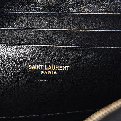 Saint Laurent Grain De Poudre Matelasse Monogram Mini Lou Camera Bag Black 5 of 9