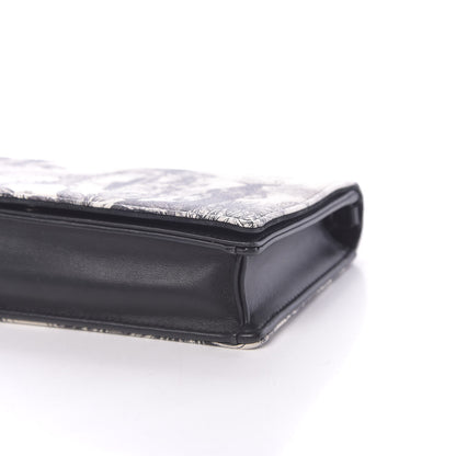 Christian Dior Calfskin Toile de Jouy Carnivora Wallet On Chain Pouch White 10 of 12