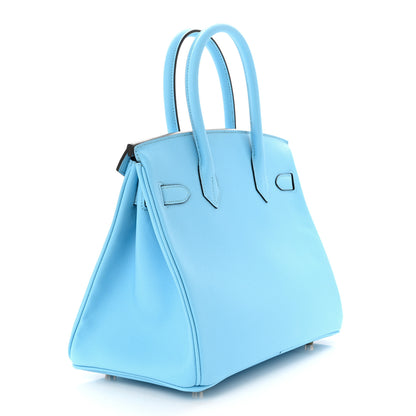 Hermes Epsom BIRKIN 30 Celeste 3 of 13