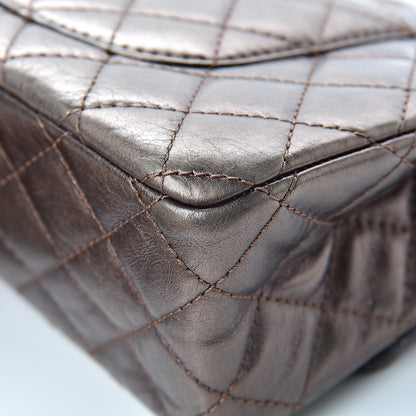 Chanel Metallic Aged Calfskin 2.55 Reissue 226 Flap Bronze 11 of 16