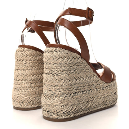 Christian Louboutin Goatskin Super Mariza 130 Espadrille Sandals 38 Black 4 of 7