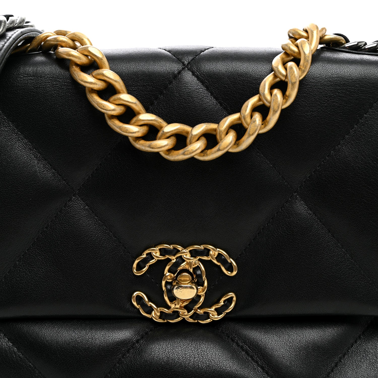 Chanel Lambskin Quilted Medium Chanel 19 Flap Black 8 of 10