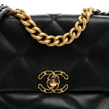 Chanel Lambskin Quilted Medium Chanel 19 Flap Black 8 of 10