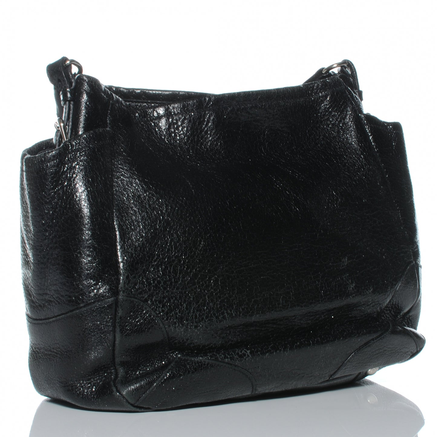 Cervo Lux Chain Shoulder Bag Black