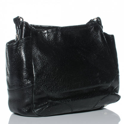 Prada Cervo Lux Chain Shoulder Bag Black 4 of 9