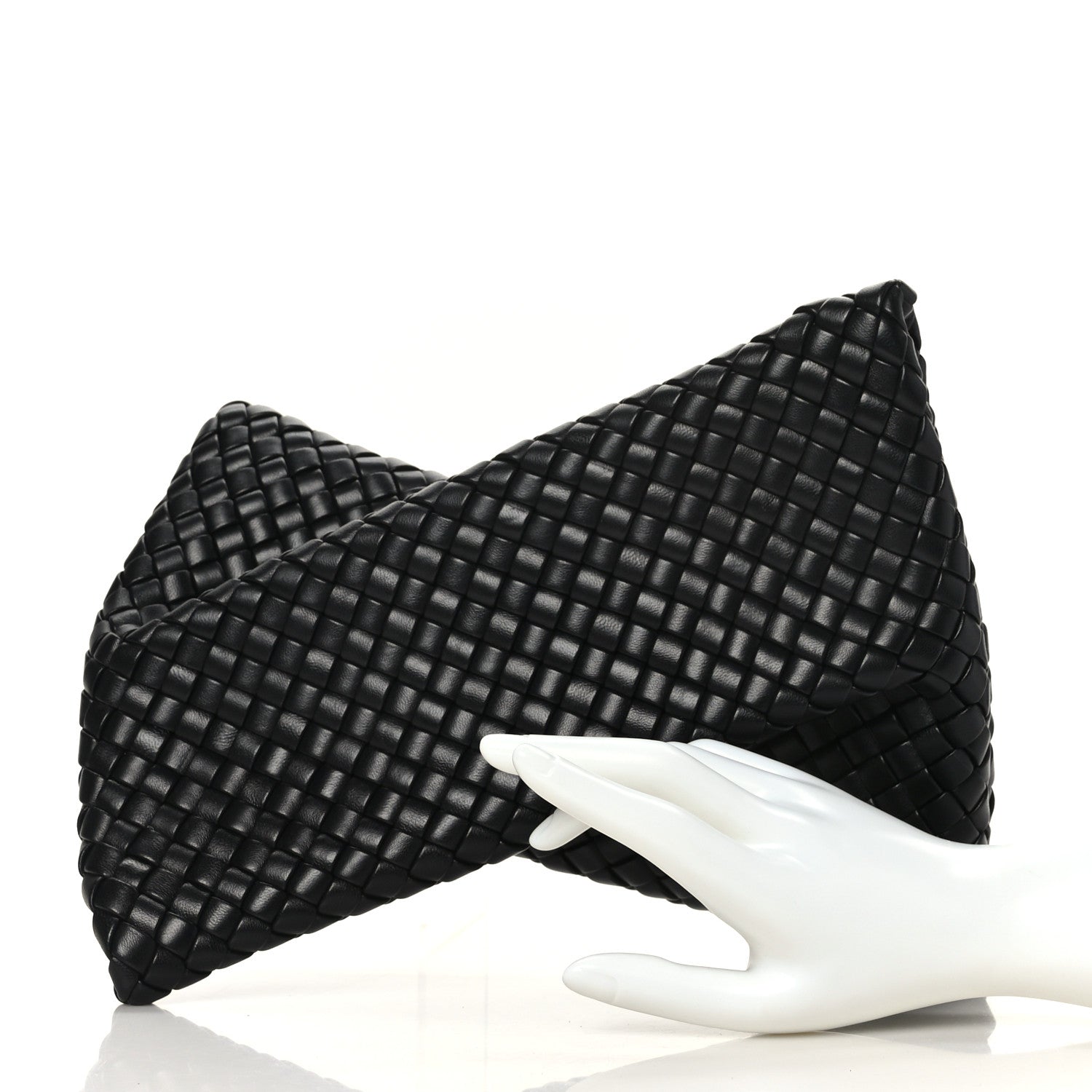 Bottega Veneta Nappa Intrecciato Crisscross Clutch Black 2 of 5