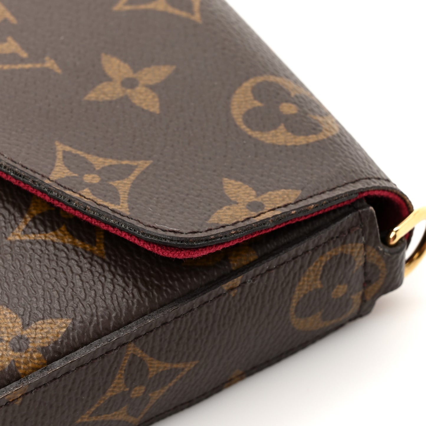 Monogram Pochette Felicie Chain Wallet Fuchsia