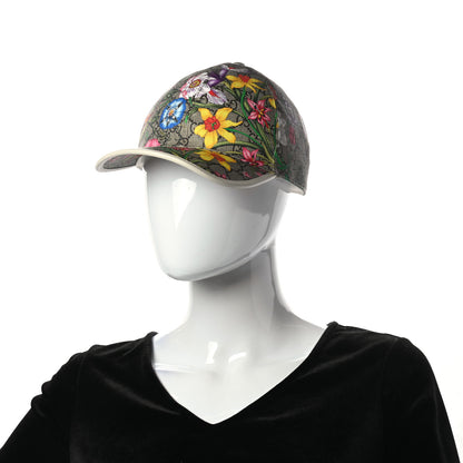 Gucci GG Supreme Flora Claudia Baseball Hat 58 L White 2 of 8