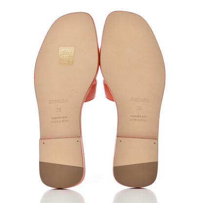 Hermes Epsom Oran Sandals 35 Orange Poppy 5 of 9