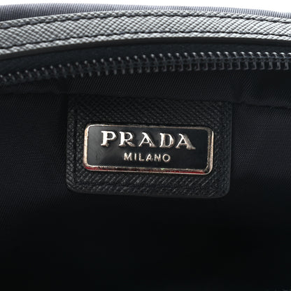 Prada Tessuto Nylon Saffiano Pouch Blue 6 of 10