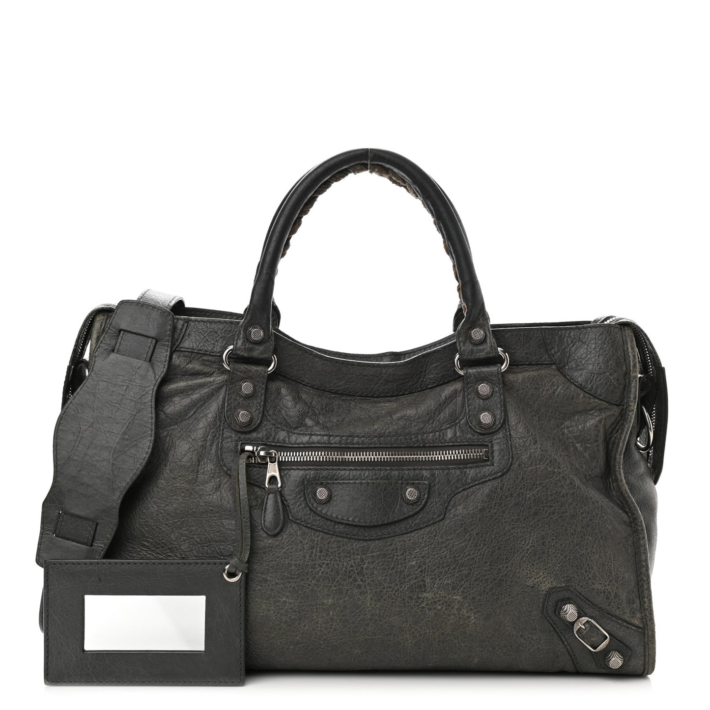 Agneau Giant 12 Silver Hardware City Gris Tarmac