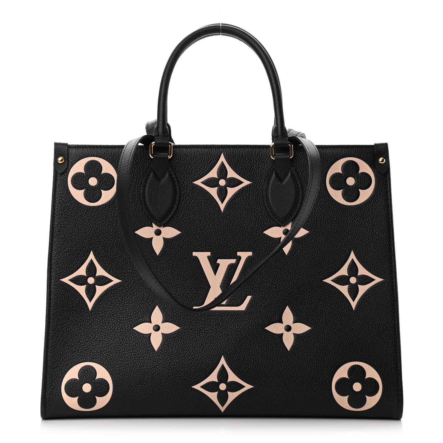 Louis Vuitton Empreinte Monogram Giant Onthego MM Black Beige 1 of 10