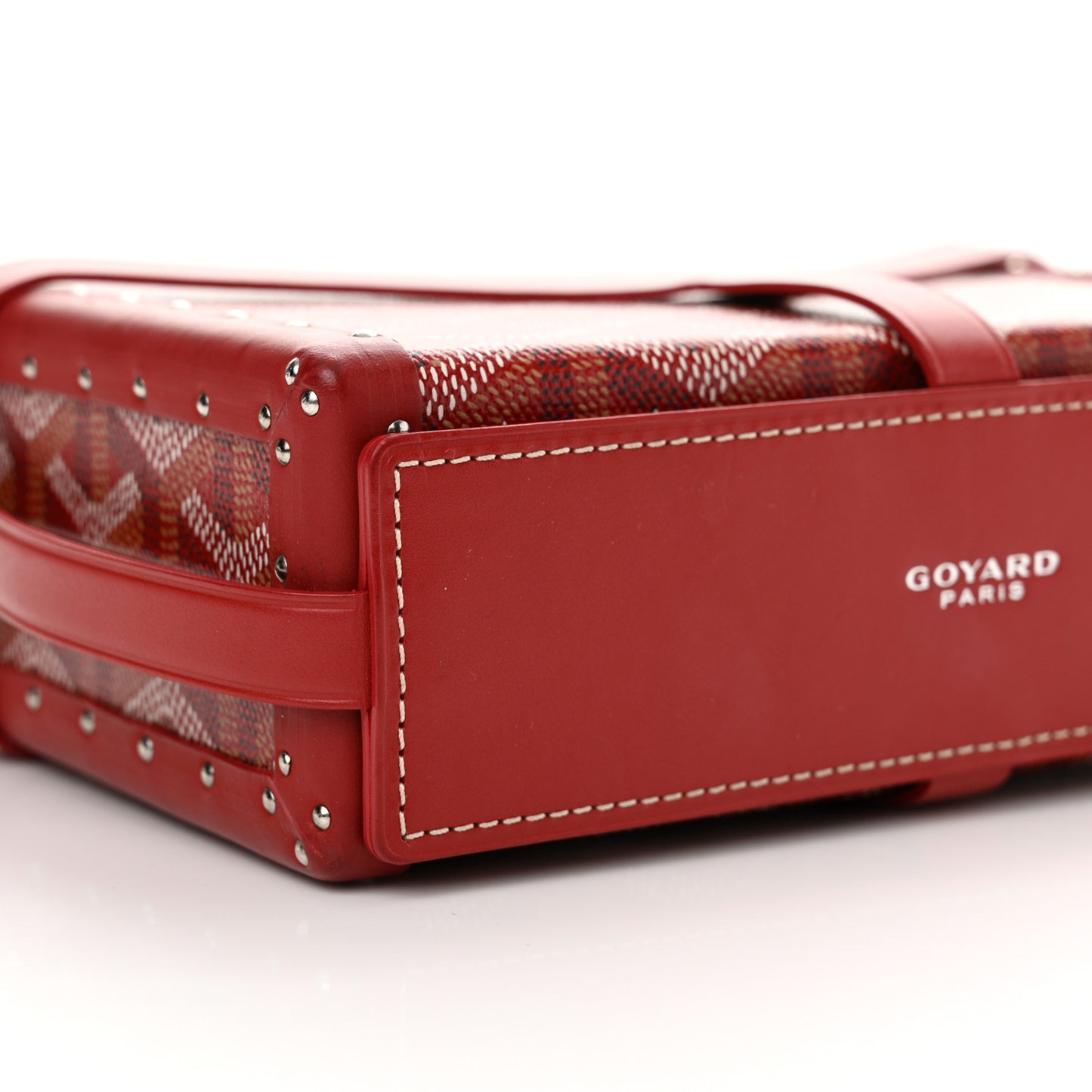 Goyardine Minaudiere Trunk Bag Red