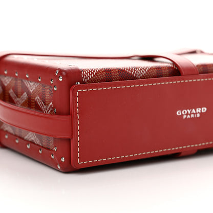 Goyard Goyardine Minaudiere Trunk Bag Red 9 of 10
