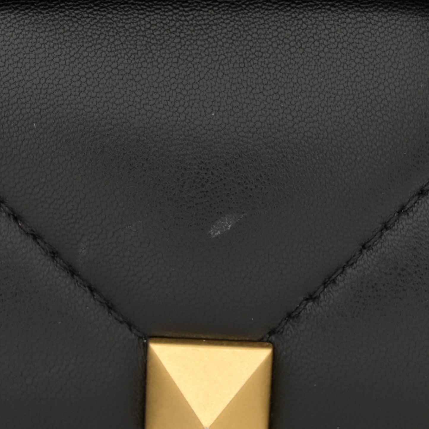 Nappa Roman Stud Crossbody Black